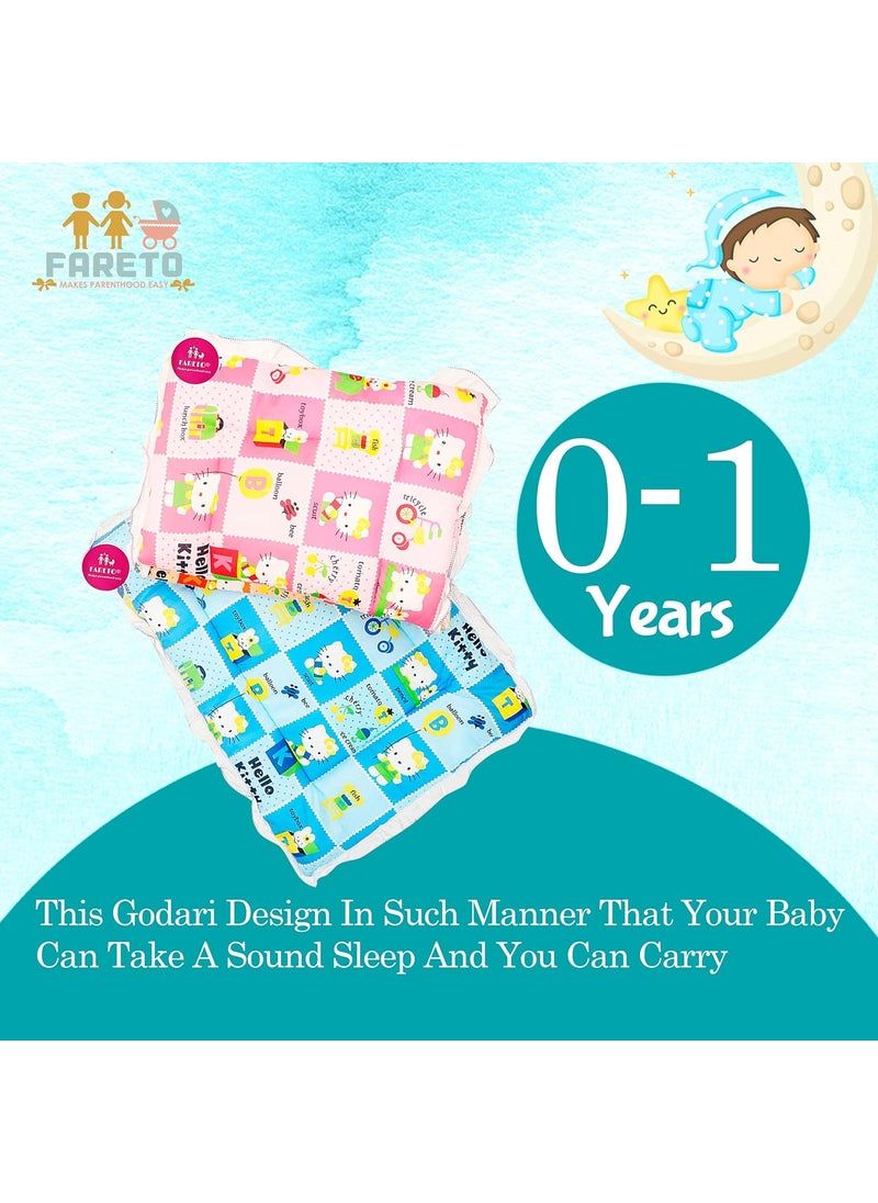 FARETO Fareto Cotton Baby Cradle Bed Sleeping Mat Multi Purpose Cushioned Bed Pack of 301 YearsL29Ins B22 Ins  - Image 3