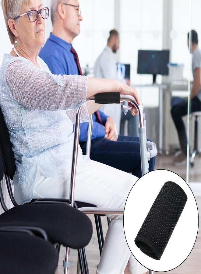 Xyembu Walker Handle Cushions, 2 Packs Non-Slip Comfortable Cushion Padding, Black Walker Grips, Walker Padded Hand Grip Covers for Folding Walker Handle, Elderly Grippers Rollator Handle - Image 4