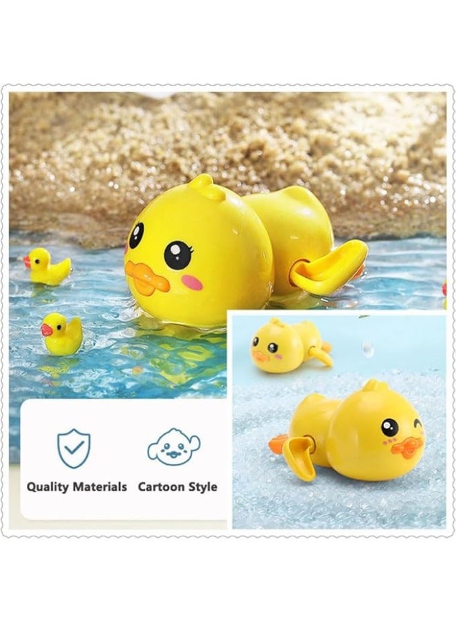 6 Pcs Cute Baby Bath Toys Set Clockwork Bathtub Swimming Pool Toys Animals turtle dolphin crab duck Penguin and cow, Design for Toddlers Infants Boys Girls - Image 4