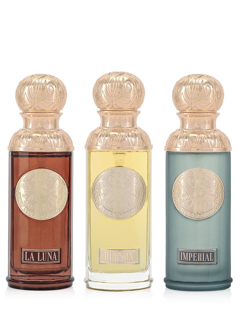 قصة مجموعة فاليز – 3 عطور × 50 مل (هادسون فالي، لا لونا فالي، إمبيريال فالي) - Image 1