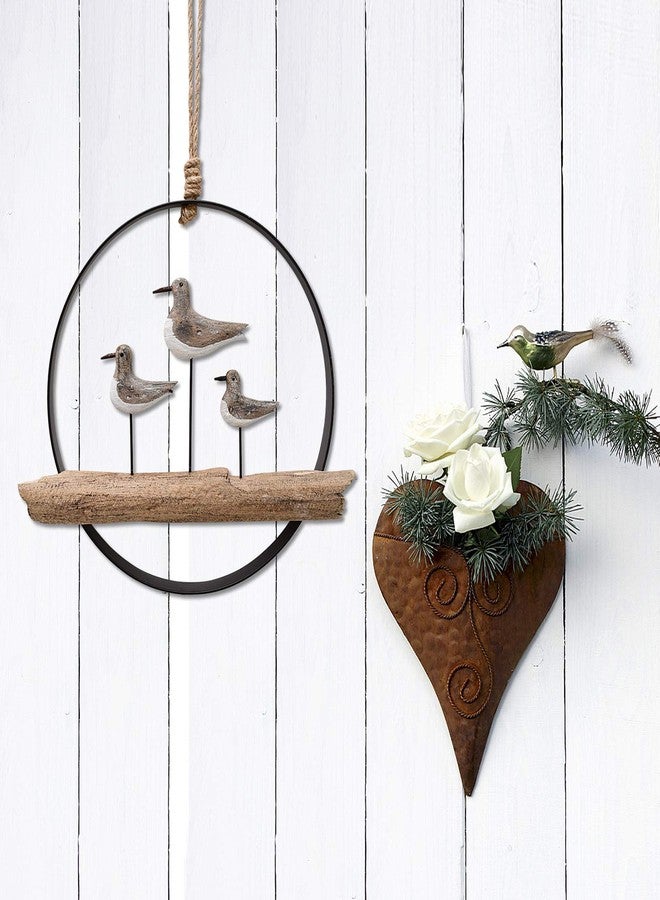 Attraction Design Wooden Seagull Decor Hanging Wood Seagull Decoration for Wall, Rustic Nautical Seagull Decor Beach Theme Home Decoration Seagull Sculpture Home Decor Bathroom Bedroom Lake House Decor - Image 3