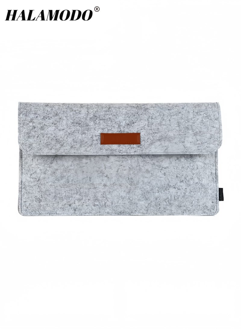 HALAMODO 13'' Felt Sleeve Storage Bag with Small Felt Accessory Bag Laptop Sleeve Case Storage Bag Felt Portable Notebook Tablet PC Case Protective Bag  - Image 2