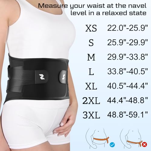 NEENCA Back Brace for Lower Back Pain Relief with Bionic Support System, Lumbar Support Belt for Women&Men with Lumbar Pad, Breathable 3D Knit Fabric for Herniated Disc, Sciatica, Scoliosis... -Black - Image 5
