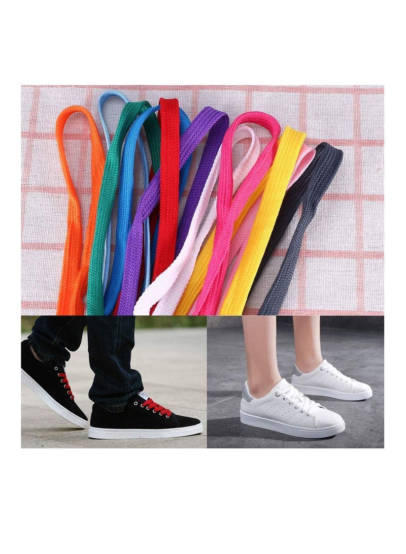 KASTWAVE Shoes Lace, Flat Colored Shoelaces, 24 Pairs - Image 2