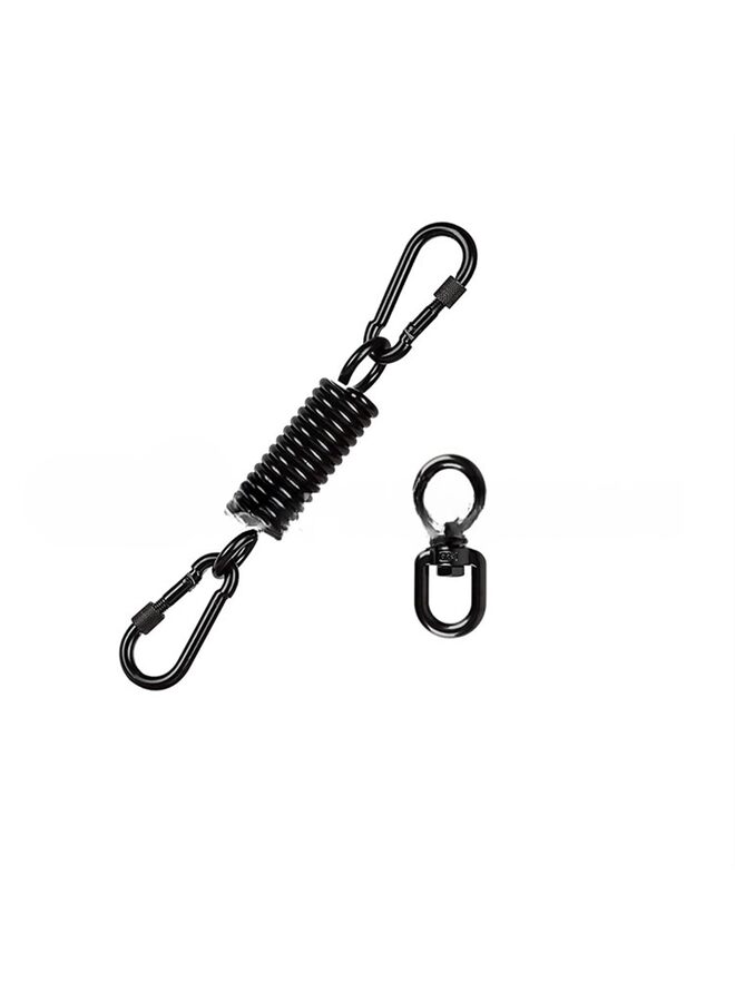 LAMAY Heavy Bag Spring, Punching Bag Hanging Kit with Swivel & 2 Carabiners, 360 Rotational Hanging Accessory for Boxing Bag - Image 1