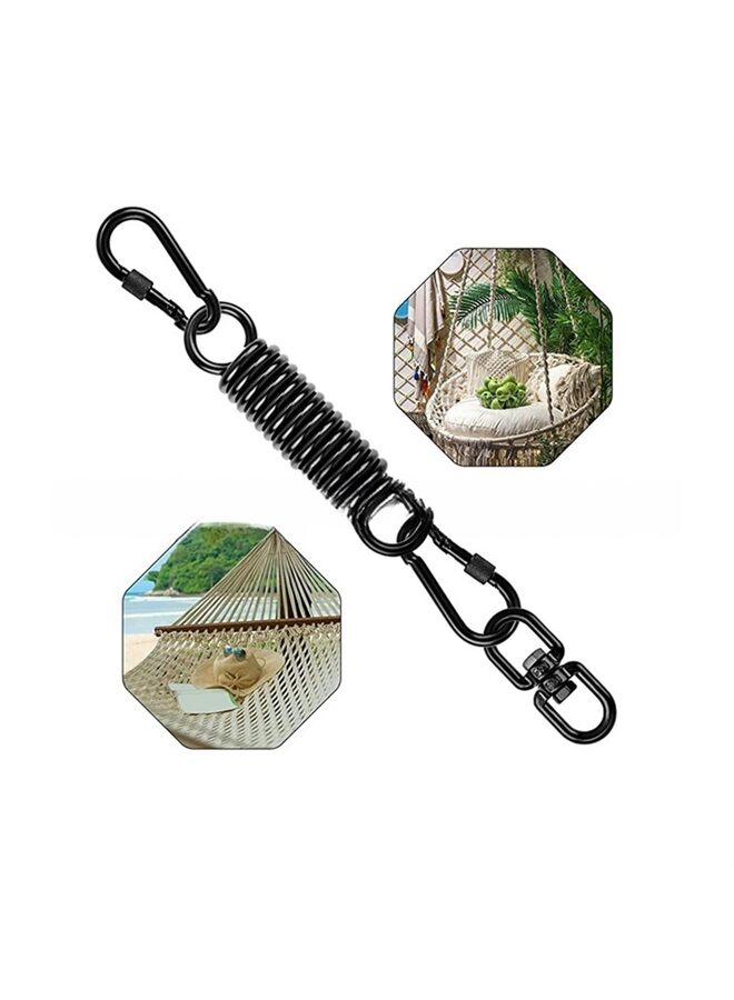 LAMAY Heavy Bag Spring, Punching Bag Hanging Kit with Swivel & 2 Carabiners, 360 Rotational Hanging Accessory for Boxing Bag - Image 4