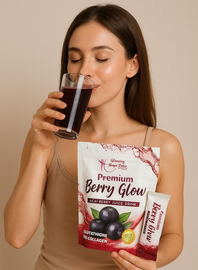 Cris Cosmetics Premium Berry Glow Acai Juice | Superfood Antioxidant Drink with Chia, Barley & Mangosteen Extract - Image 2