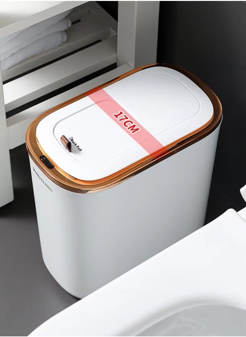 DubaiGallery - Automatic Sensor Trash Can Narrow Bathroom Kitchen Smart Trash Can Household Trash Can Garbage Can 12L - Image 1