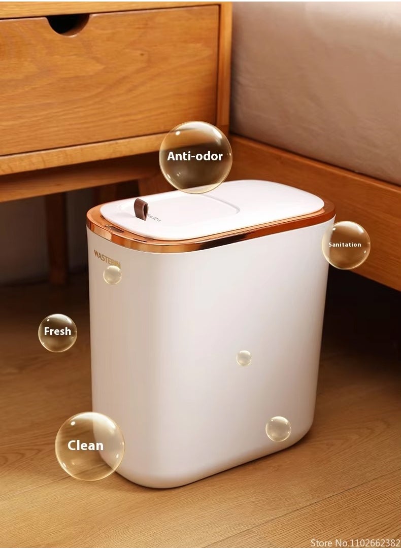 DubaiGallery - Automatic Sensor Trash Can Narrow Bathroom Kitchen Smart Trash Can Household Trash Can Garbage Can 12L - Image 1