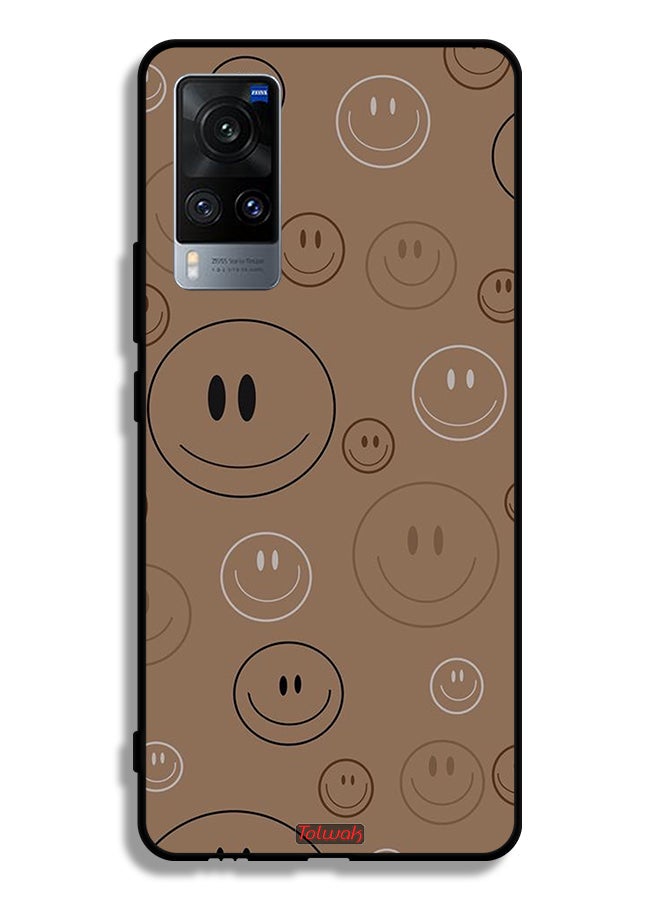 Tolwak Vivo X60t Protective Case Cover Smiley Faces Pattern - Image 2