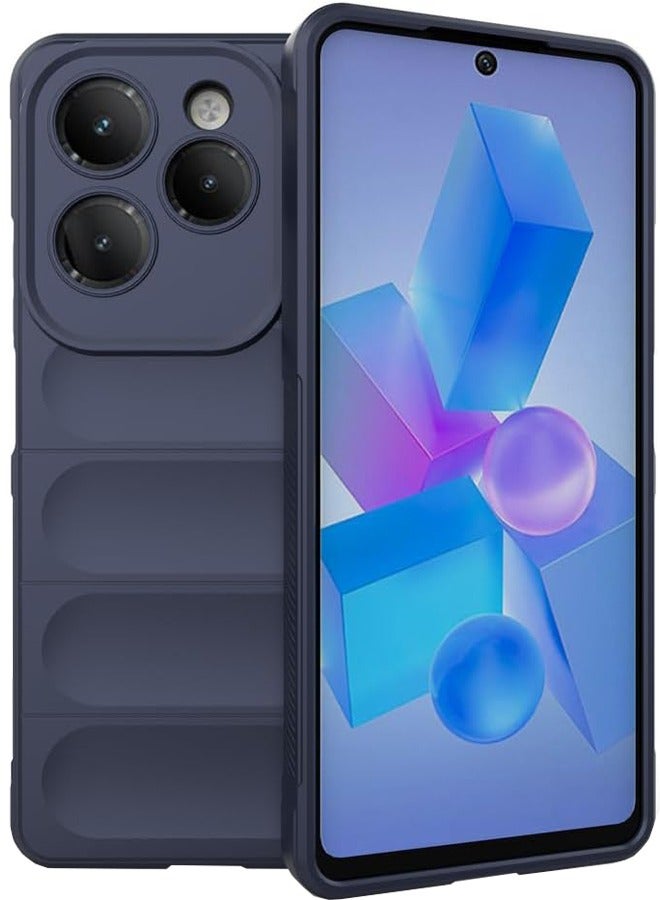 Infinix Hot 40/40 Pro Back Cover, Creative Soft Protective Case for Infinix Hot 40/40 Pro, Anti-Drop and Shockproof Skin Feel Case Cover for Infinix Hot 40/Infinix Hot 40 Pro, Blue