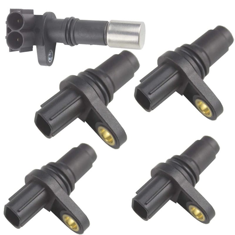 higherbro 5pcs Crankshaft Camshaft Position Sensor Kits for 20072018 Lexus ES350 20072008 20112013 Lexus RX350 2009 20122013 Toyota Venza 35L