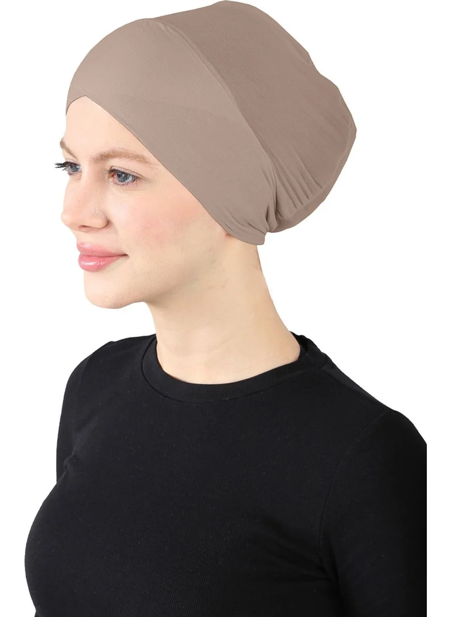 Ecardin Parisian Cross Bonnet - St 370 Dark Mink