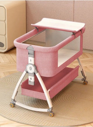Baby Crib Infant Bedside Bassinet with Diaper Changing Table Adjustable Bassinet for Newborn - pzsku/Z0845CB231A5679D70A98Z/45/_/1722076152/2e534c1c-c71e-4d5d-bd12-735c08f76506