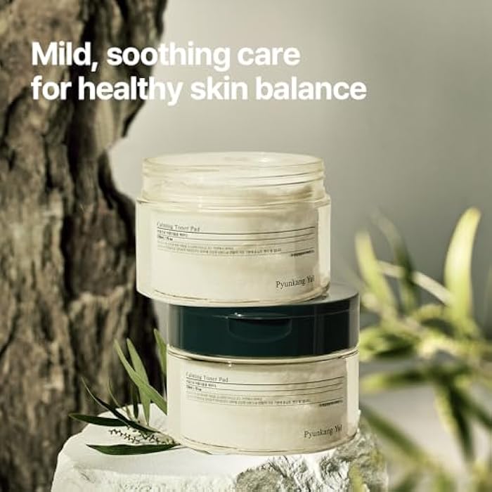 Pyunkang Yul PKY Calming Toner Pad with Tea Tree, 5 Hyaluronic Acids, Removes Dead Skin Cells, Moisturizes, Korean Face Skin Care, Acne Prone & Sensitive Skin, Double-Sided Pad 7.7 fl.oz 70ea - Image 3