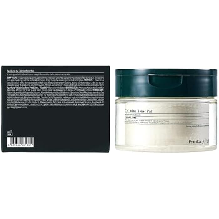 Pyunkang Yul PKY Calming Toner Pad with Tea Tree, 5 Hyaluronic Acids, Removes Dead Skin Cells, Moisturizes, Korean Face Skin Care, Acne Prone & Sensitive Skin, Double-Sided Pad 7.7 fl.oz 70ea - Image 2
