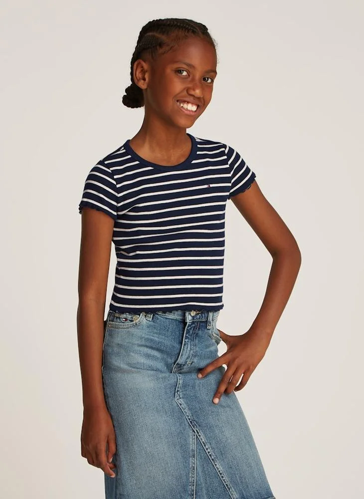 TOMMY HILFIGER Kids Ribbed Knitted Top