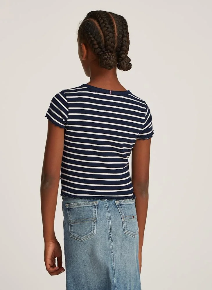 TOMMY HILFIGER Kids Ribbed Knitted Top