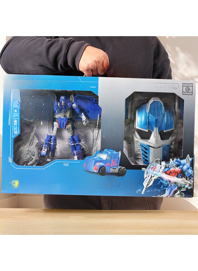 Boxed Children's King Kong Deformation Toy Boy 3-6 Years Old 5-12 Years Old Big Box Wasp Deformation Robot Toy-Color:788-75 Deformation Car Robot (packing Size: 15.5*7.5*16.5cm) - Image 2