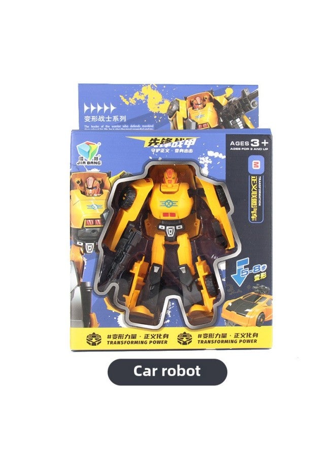 Boxed Children's King Kong Deformation Toy Boy 3-6 Years Old 5-12 Years Old Big Box Wasp Deformation Robot Toy-Color:788-75 Deformation Car Robot (packing Size: 15.5*7.5*16.5cm) - Image 1