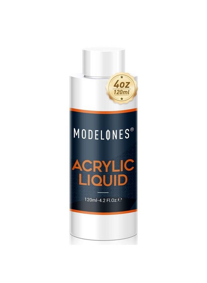 modelones 4 Oz Monomer Acrylic Nail Liquid Professional Monomer 120Ml Acrylic Monomer Liquid For Acrylic Powder Acrylic Nail Extension 3D Nail Art Mma Free Nonyellowing Medium Drying  - Image 1