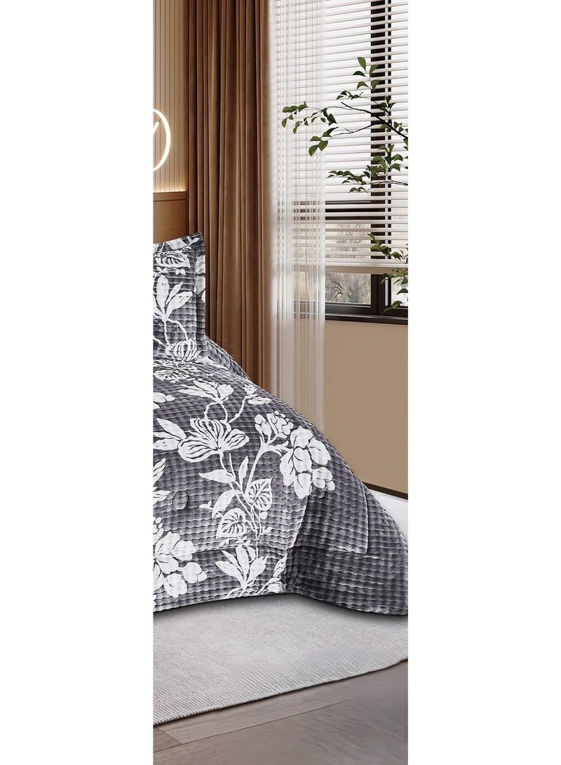 مارك مفرش نفرين سرير شتوي بتصميم مشجر  فخم مقاس 240*260 سم - Image 4