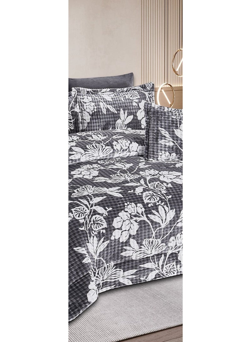 مارك مفرش نفرين سرير شتوي بتصميم مشجر  فخم مقاس 240*260 سم - Image 3