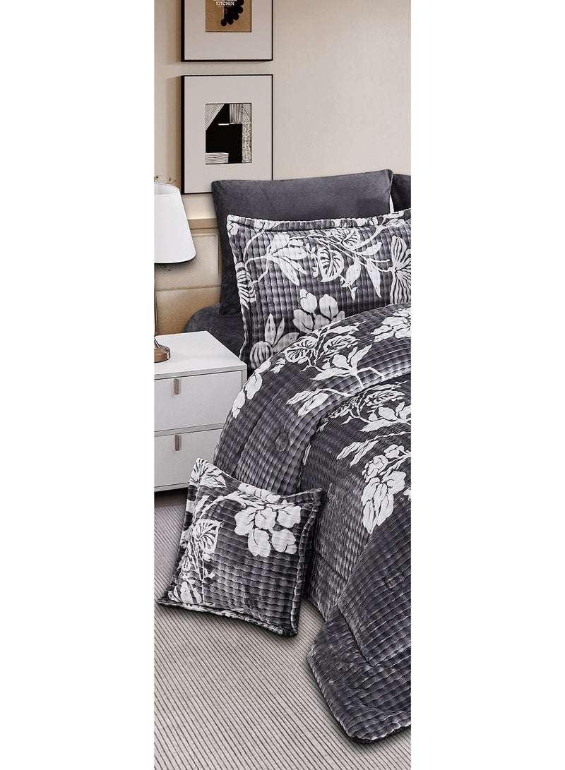 مارك مفرش نفرين سرير شتوي بتصميم مشجر  فخم مقاس 240*260 سم - Image 2