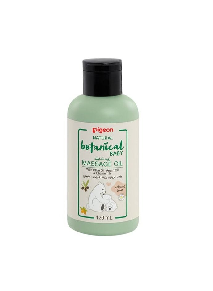 pigeon Natural Botanical Baby Massage Oil 120ml  - Image 1