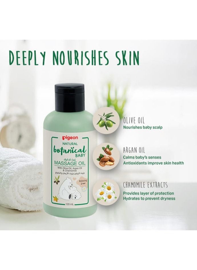 pigeon Natural Botanical Baby Massage Oil 120ml  - Image 3