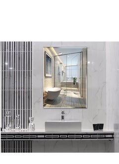 Golden Wall Mirror Full Length Mirror Self Adhesive Mirror Full Body Mirror Wall-Mounted Bathroom Mirror Modern Large Hanging Dressing Mirror for Bedroom, Living Room(60*80cm)  - Image 5