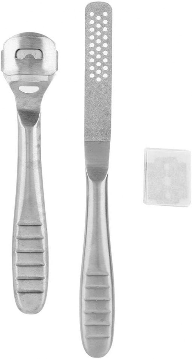 Callus Shaver, Callus Remover for Feet Foot Shaver 2pcs Stainless Steel Callus Shaver Hard Dead Skin Remover Anti Skid Handle Foot Care - Image 4