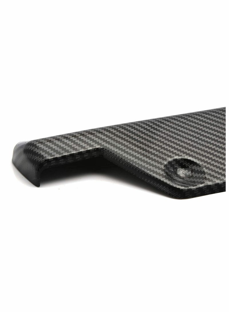 KASTWAVE Rear Bumper, Canard Diffuser Splitter, Valence Spoiler Fin Lip Trim, Universal Fit (Carbon Fiber Pattern) 4.48""x17.63"" - Image 2