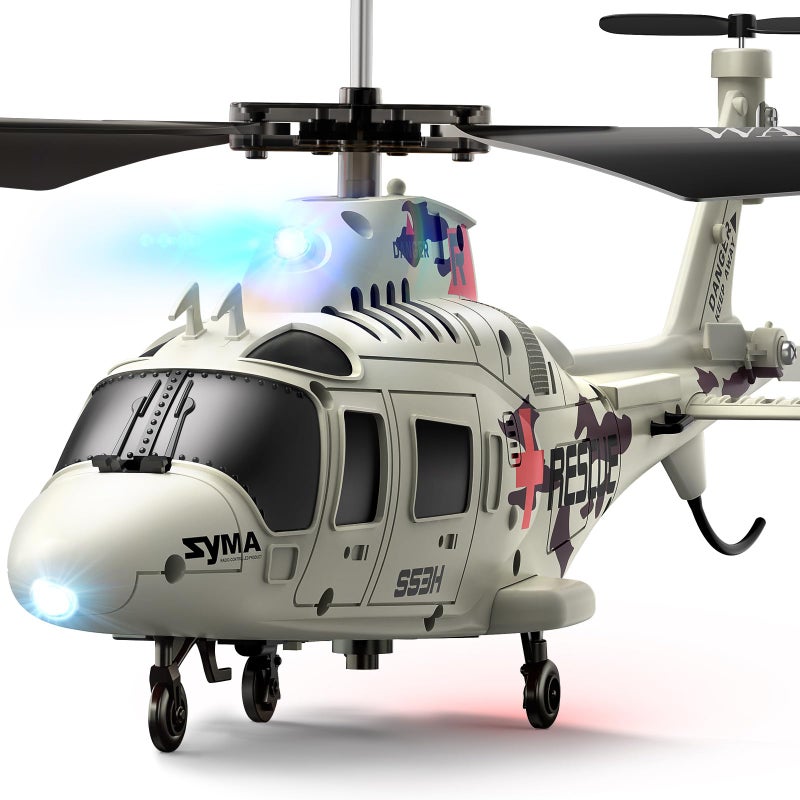 SYMA Remote Control Helicopter - S53H Rescue RC Helicopters with Upgraded Protection System, Lifelike Simulation, Easy to Fly, Educational Toy & Gift for Boys Girls Beginners - Image 1