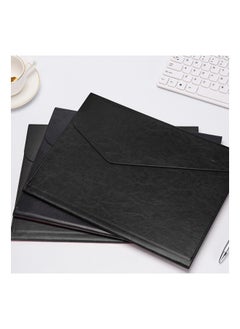 Generic PU Leather Expanding Document Holder, A4 Business File Organizer with Invisible Magnetic Closure, Ideal for A4 Letter Size Paper, 1 PCS Filing Envelope and Document Jacket.  - Image 5