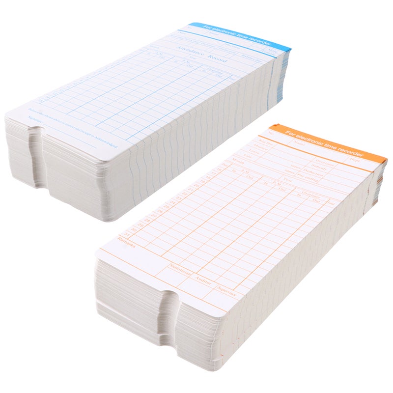 Staff Time Recording Cards, Sturdy Construction with Long-lasting Ink, Ideal for Daily Use - Image 1