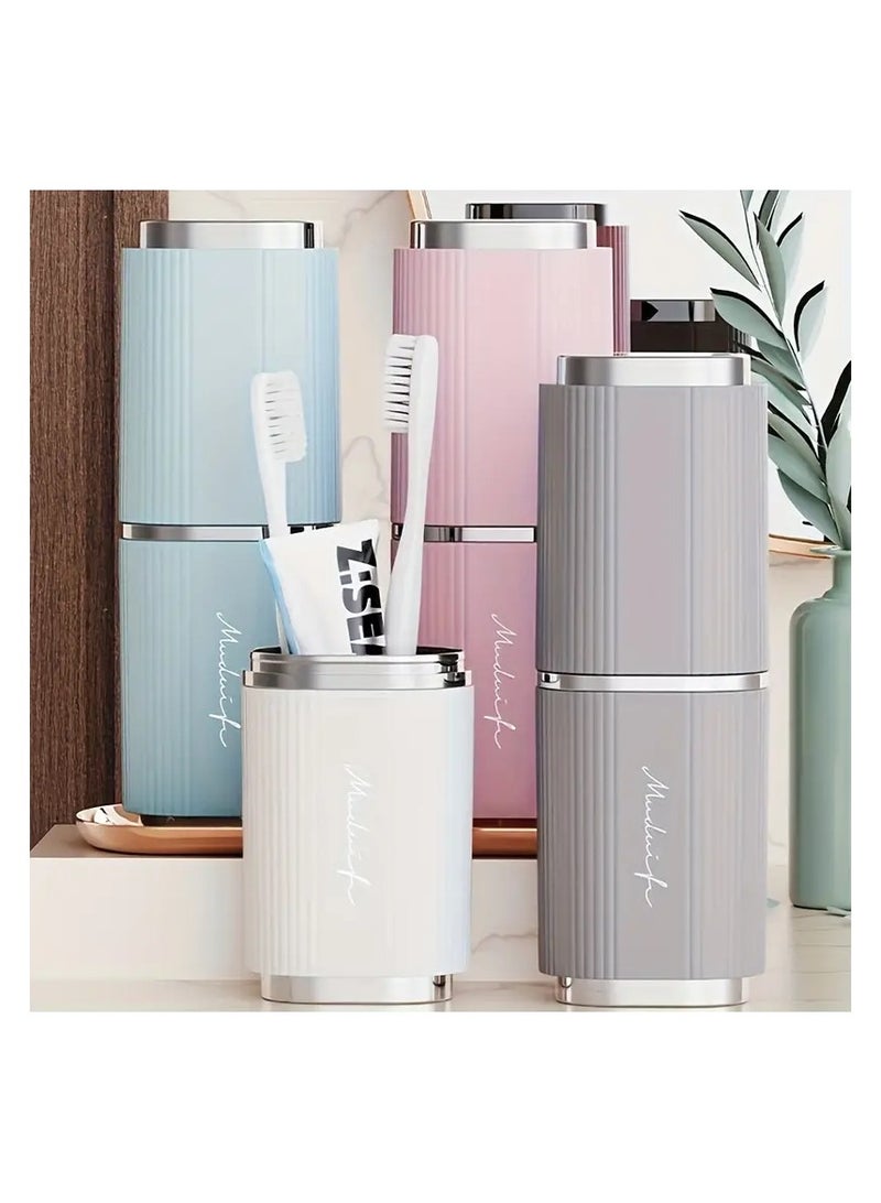 Goolsky 1pc, Toothbrush Storage Box, Student Travel Cup, Portable Mouthwash Cup, Creative Toothbrush Set, Travel Toothbrush Cup, Cleaning Supplies, Cleaning Tools, Going to College, Preparing for School - Image 4