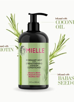 MIELLE Mielle Rosemary Mint Strengthening Leave-In Conditioner 355ml  - Image 4