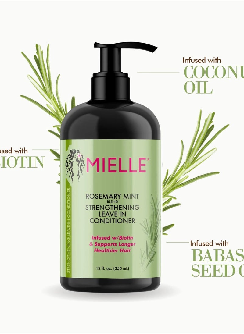 MIELLE Mielle Rosemary Mint Strengthening Leave-In Conditioner 355ml  - Image 4