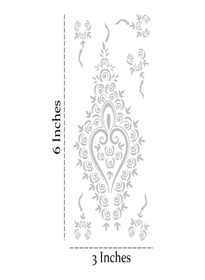VANVATI Centered Palm Mehndi Bloom with Finger Beautiful Art for Every Function, Simple Mehndi Sticker for Girls & Women - Image 2