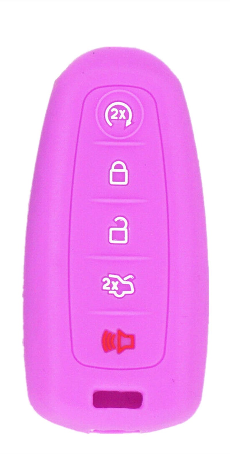 KAWIHEN Silicone Key Fob Cover Compatible with Ford C-Max Edge Escape Expedition Explorer Flex Focus Taurus M3N5WY8609 (Purple) - Image 4