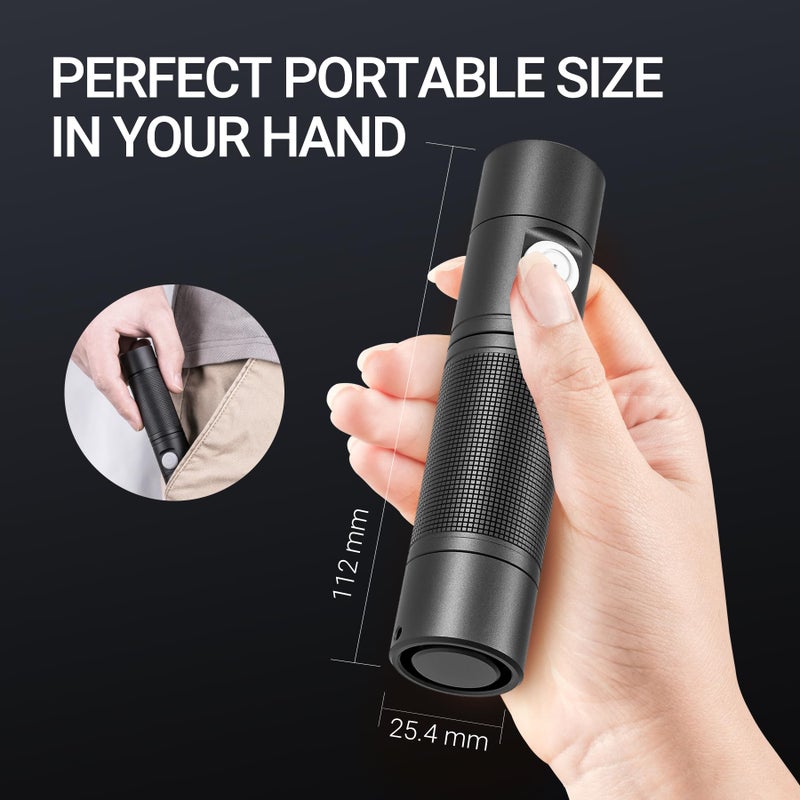 NEXTORCH 4TOOL 1400 Lumens Rechargeable High Lumens Type-C USB Mini LED Flashlights Compact EDC Pocket Torch for Camping Hiking Police Law Enforcement Hunting - Image 2