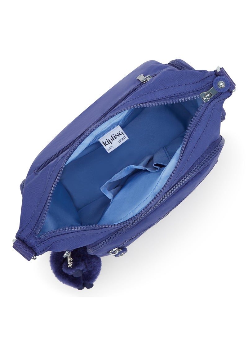 kipling Gabbie Medium Female Crossbody Bag - Ocean Blue  - Image 3