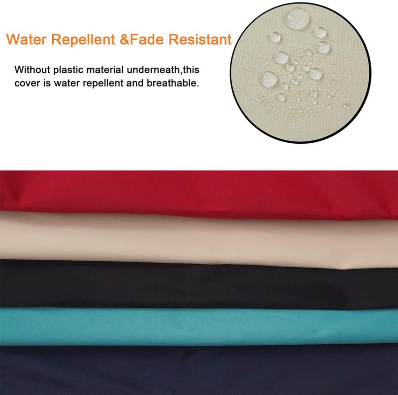 Sigmat Outdoor Seat Cushion Cover Water Repellent Square Chair Cushion Cover-Only Cover Navy 18"x18"x2"(2 covers) - Image 3