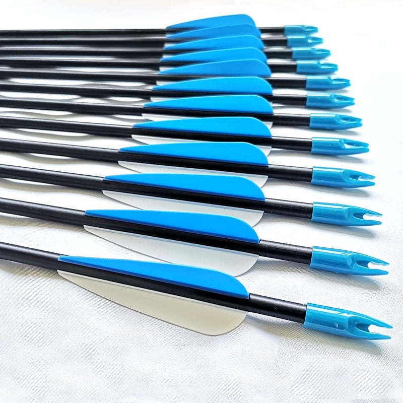 PANDARUS Archery 28" Fiberglass Archery Target Practice Arrows, for Children, Woman or Beginner, for Recuve Bow(Pack of 12) - Image 4