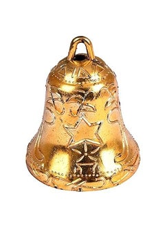 Calveir Calveir Plastic Decorative 4 inches Bell for Festival Home Decoration Christmas Tree Decoration DIY Crafts Hanging Bell Party Antique Embossed Plastic Jingle Bells Pack of 10  - Image 2