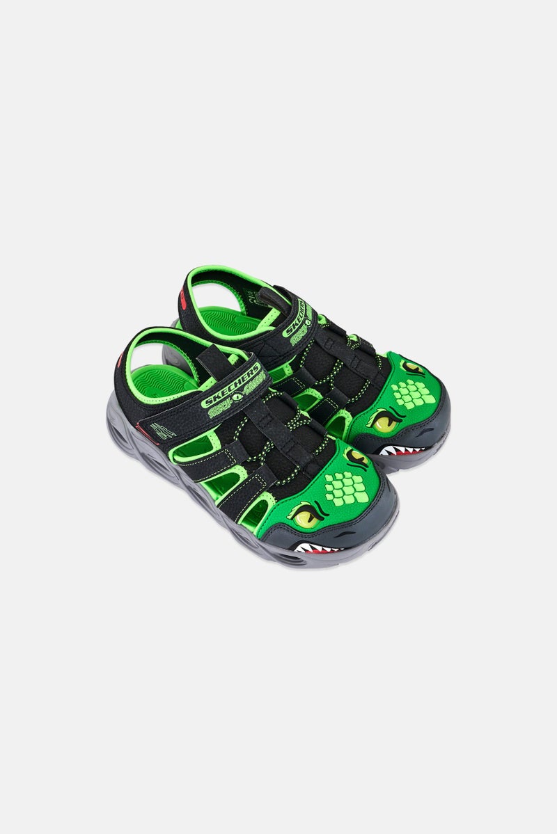 SKECHERS Kids Boy Thermo Splash Velcro Closure Sandals, Multicolor - Image 2