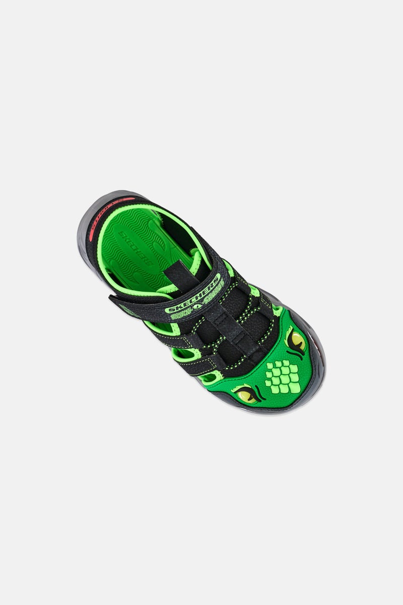 SKECHERS Kids Boy Thermo Splash Velcro Closure Sandals, Multicolor - Image 4