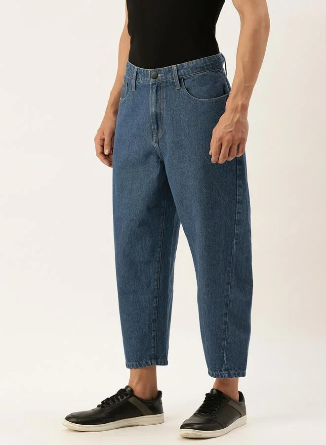 Take Two Styli Men Cropped Loose Fit Jeans By Bene Kleed