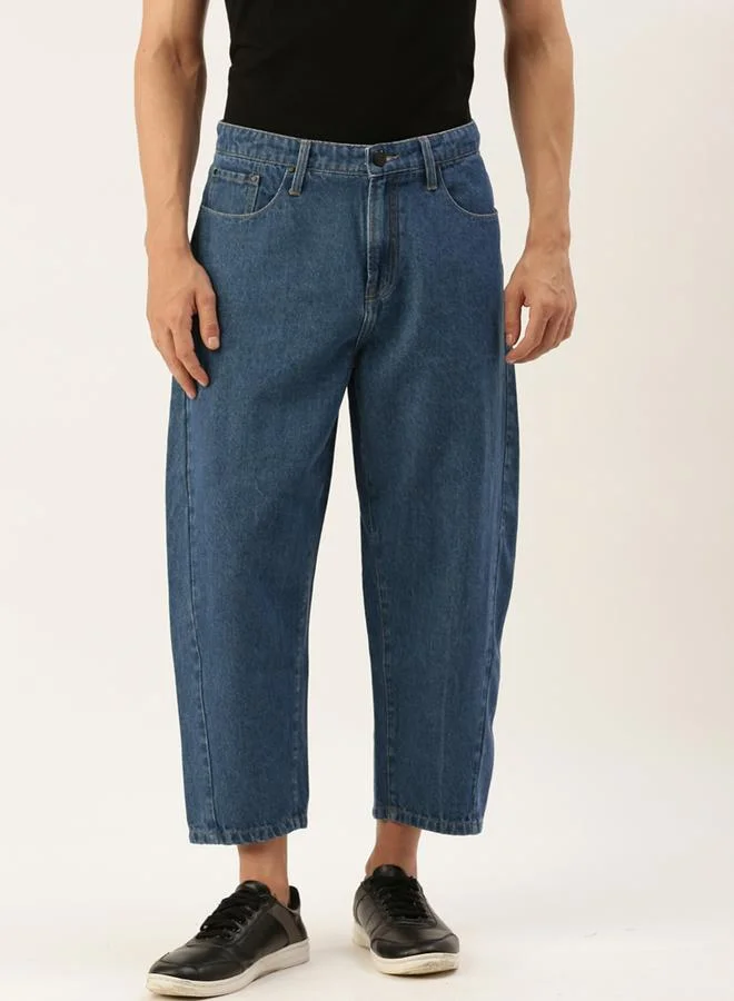 Take Two Styli Men Cropped Loose Fit Jeans By Bene Kleed